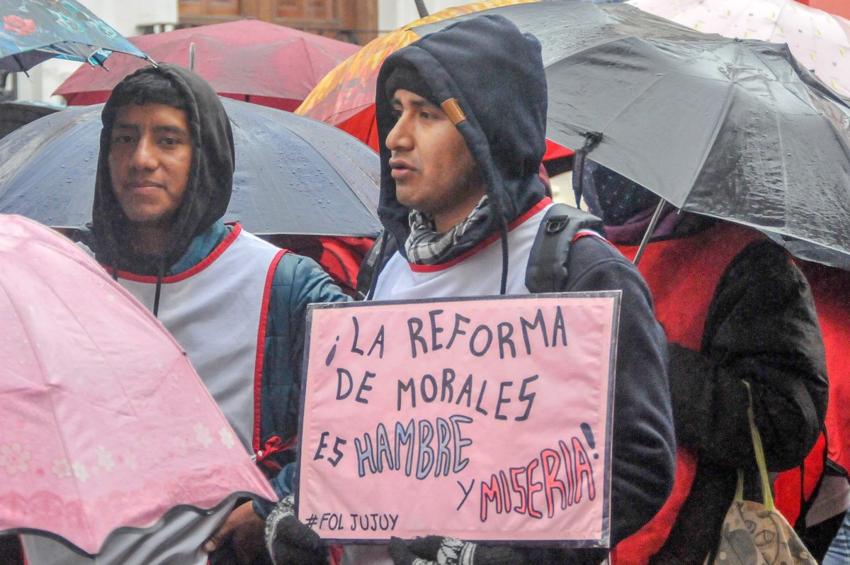 Jujuy se mantiene en conflicto contra la reforma constitucional y por el reclamo salarial docente. Foto Télam