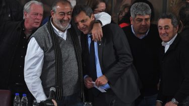 Sergio Massa recibió el apoyo de la CGT para su candidatura.