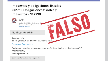 La AFIP alertó por nuevas estafas por correo electrónico. 