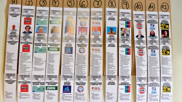 Así quedará la boleta única de Bariloche que estará en las mesas electorales el 3 de septiembre. Foto: Chino Leiva