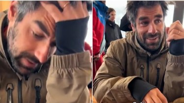 La pareja pagó 2.000 pesos un chocolate caliente y 1.500 un café. (Foto: captura video).
