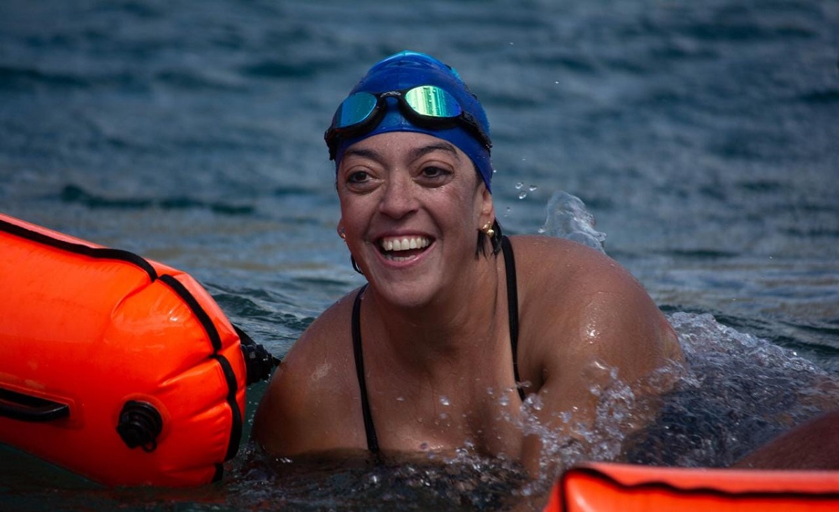 Silvana Romero es nadadora de aguas frías (Fotos: gentileza)