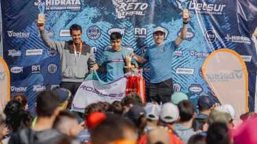 Reto Trail podio de caballeros 21 km - Foto: Carlos Mir