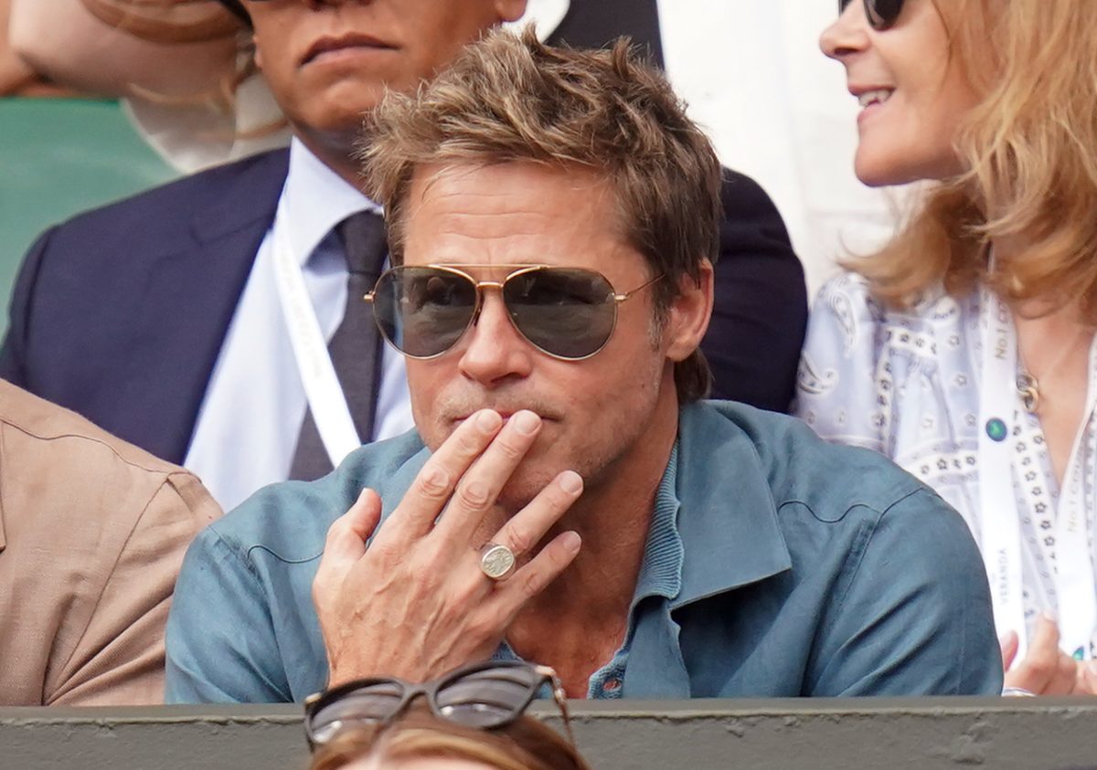 Brad Pitt sorprendió a todos en la final de Wimbledon