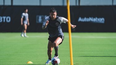 El último entrenamiento de Messi previo al debut con el Inter Miami