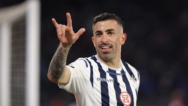 Michael Santos es una de las cartas de gol de Talleres en su visita a Parque Patricios. 