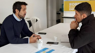 Martín Mura, durante la entrevista con Diario RÍO NEGRO