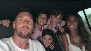 El mensaje de Antonela Roccuzzo y el video de los hijos de Messi en la presentación en Inter Miami