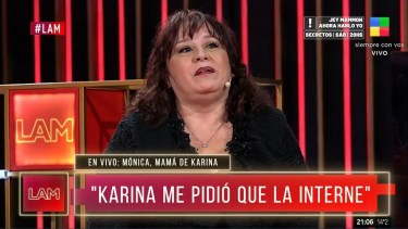 Karina la Princesita pidió ayuda a su mamá, en medio de su situación personal.-