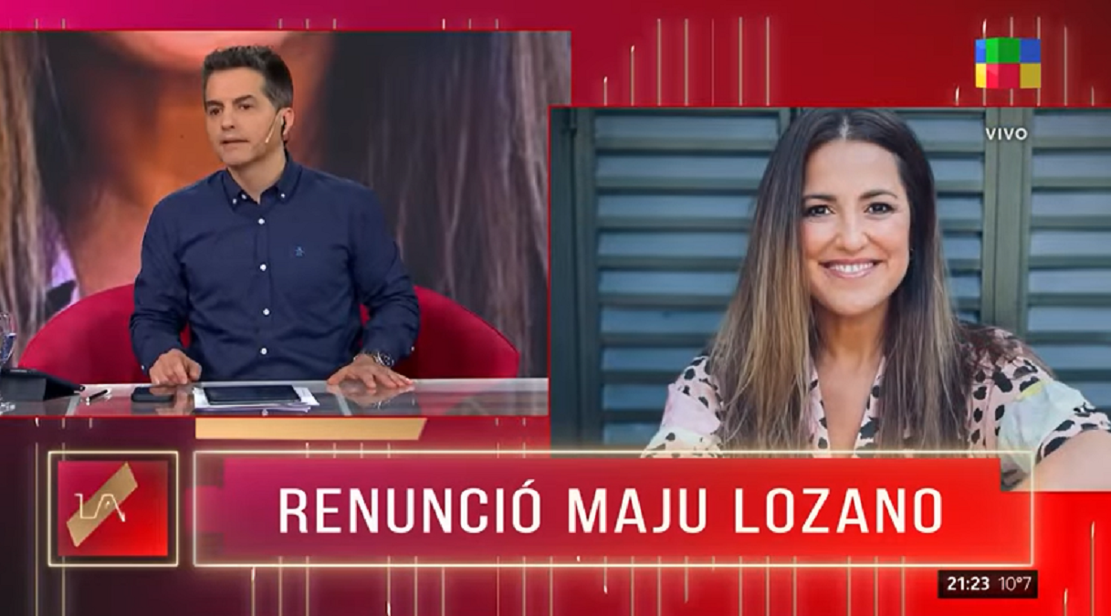 Maju Lozano renunció a Todas las Tardes, el programa de El Nueve. 