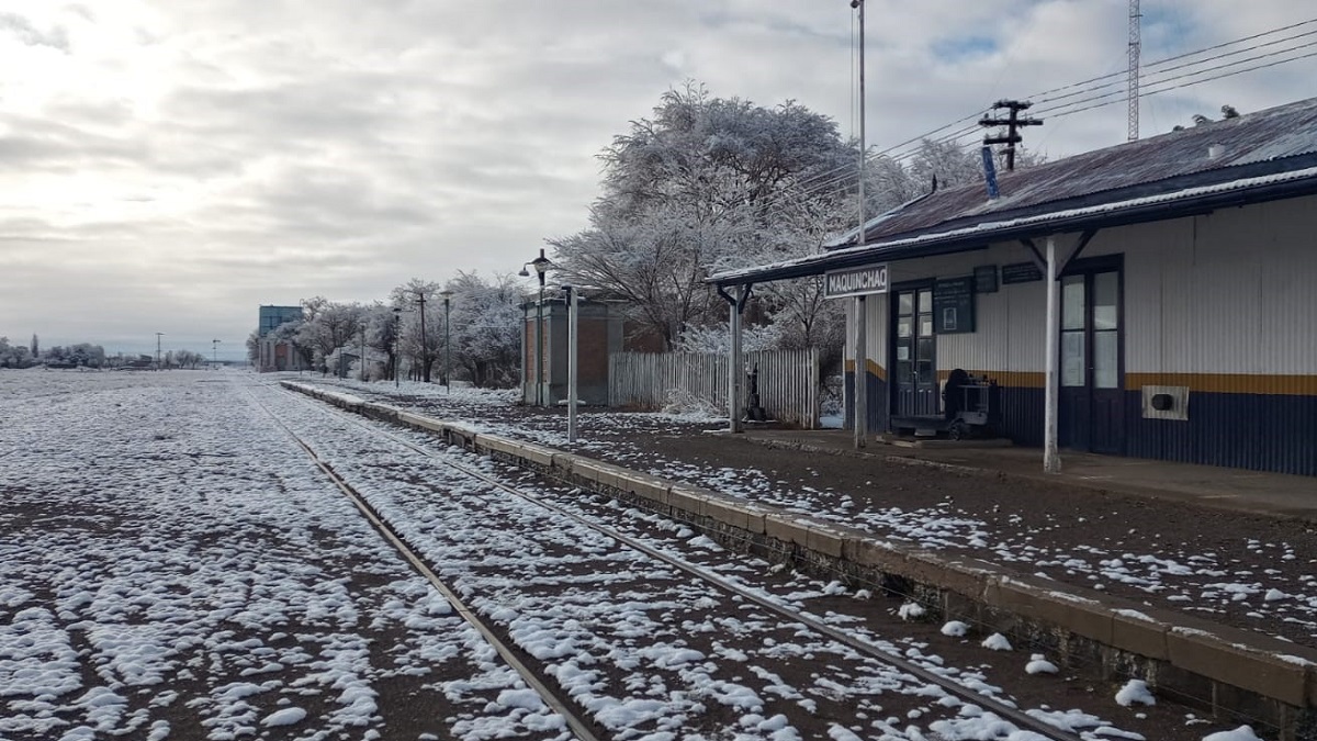 El frío otoñal se apoderó de Maquinchao, la ciudad más fría de Argentina. Fotos Archivo: Gentileza Claudio Quintero.