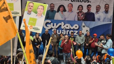 La militancia del MPM y de todas las colectoras estuvieron en el club Plaza Huincul. (Foto: Andrea Vazquez)