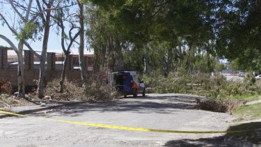 El hecho se registró sobre la calle Malen, frente al barrio Guido. Foto: Pablo Leguizamon. 