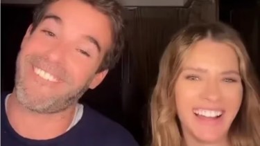 Nicolas Cabre y Eugenia Suarez grabaron un video juntos. 