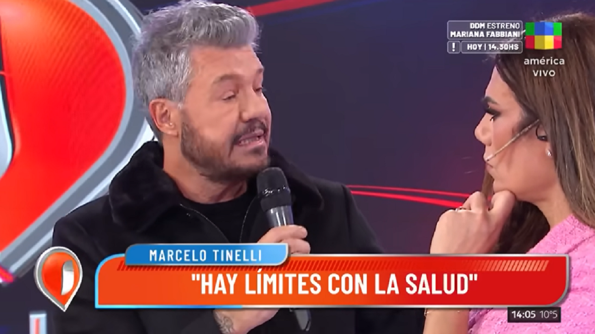 Marcelo Tinelli criticó a Jorge Lanata por la información de Wanda Nara que difundió en su programa radial. 