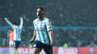 Hauche abrió el marcador para Racing contra San Lorenzo.