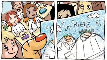 «¿Qué es la nieve?»: la tira de Chelo Candia en el Voy