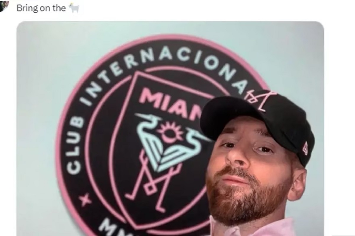 Los memes y los chistes abundaron en redes ante el inminente debut de Lionel Messi en Inter Miami. Foto: Captura. 
