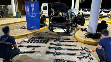 La Aduana evitó el contrabando de armas de guerra en la triple frontera. Foto C5N.
