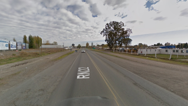 Hubo un choque este domingo sobre Ruta 22, en Cipolletti. Foto: Captura Street View