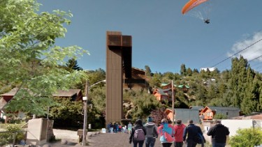San Martín de los Andes: así se verá el ascensor que unirá a barrio Cantera