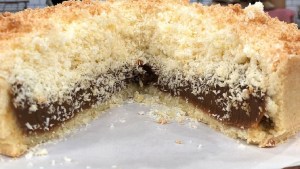 Tarta de coco y dulce de leche, una combinación explosiva