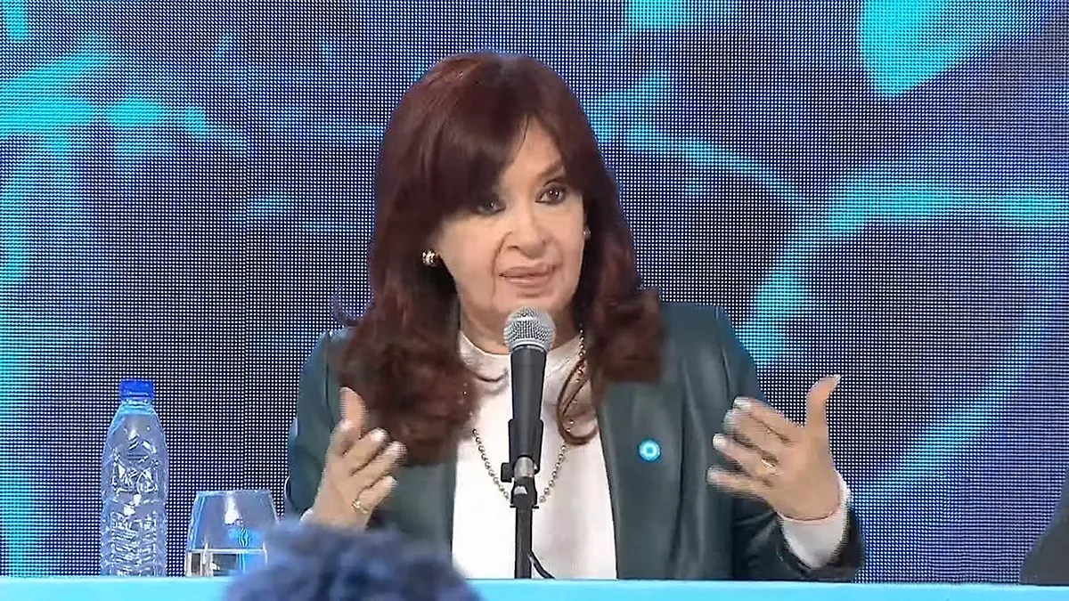 Una de las últimas veces que Cristina habló en público: la inauguración del gasoducto Néstor Kirchner. 