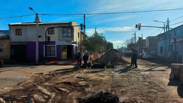 Lanín e Ignacio Rivas, uno de los sectores que estuvo en obra en Neuquén. Foto: Gentileza