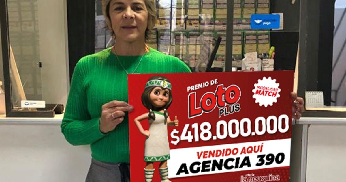 ¡Histórico! Un apostador de Neuquén ganó el Loto Plus y se llevó 418 millones de pesos thumbnail