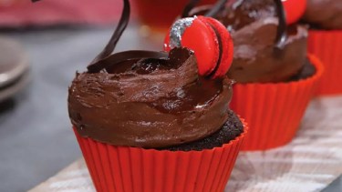 Cupcakes de chocolate y remolacha