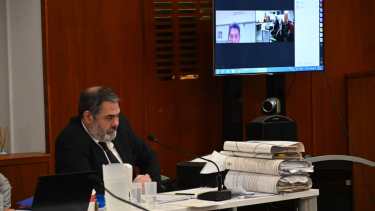 El primer alegado correspondió al fiscal Guillermo Ortiz. Foto: Marcelo Ochoa