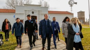 El acto protocolar por el Día de la Independencia fue en Senillosa. Foto: Gentileza
