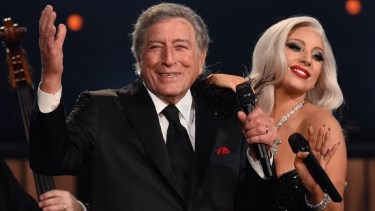Tony Bennett junto a Lady Gaga. Foto archivo. 