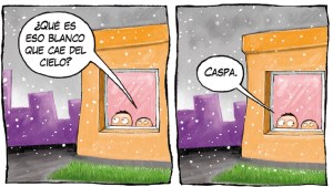 «Caspa»: la tira de Chelo Candia en el mes de las infancias