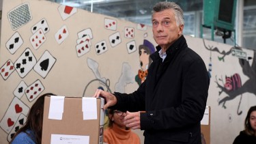 Mauricio Macri emitió su voto en las PASO y compartió su visión sobre el futuro de Argentina. Foto Télam.