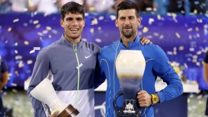 Djokovic le ganó la final del Masters de Cincinnati a Alcaraz y lo acecha en el ránking