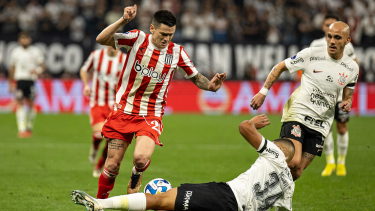 Estudiantes perdió frente a Corinthians en la ida de cuartos de final de la Copa Sudamericana