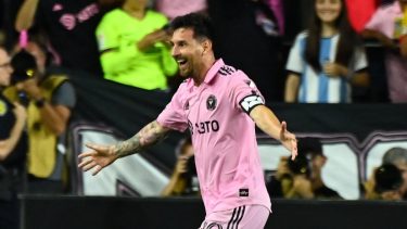 Lionel Messi celebró el triunfo del Inter Miami.