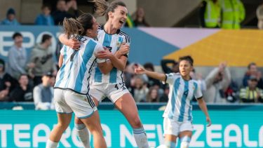 La jugadora descontó para Argentina en el encuentro.