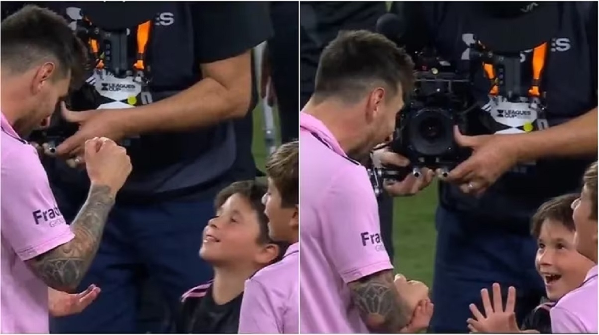 El juego que le ganó Mateo Messi a su papá.