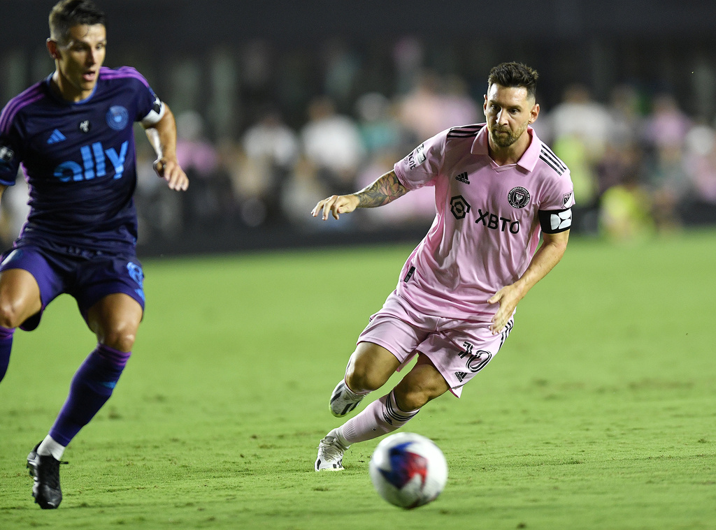 Lionel Messi siempre es clave en Inter Miami. (AP Photo/Michael Laughlin)