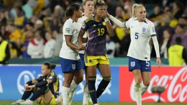 En cuartos de final Colombia fue eliminada por Inglaterra. (AP Photo/Mark Baker)