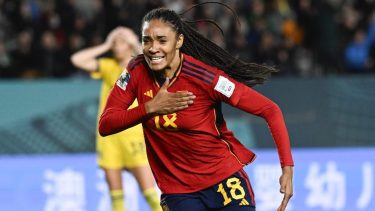 Salma Paralluelo se podría consagrar tricampeona con España. (AP Photo/Andrew Cornaga)