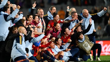 Las españolas jugarán la final del Mundial por primera vez en su historia. (AP/Andrew Cornaga)