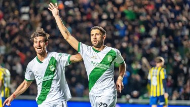 Juan PAblo Álvarez puso el 2-0 ante Rosario Central.