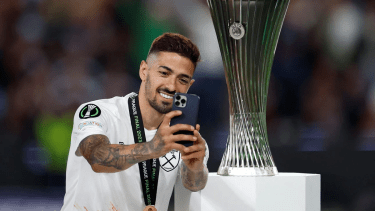 Manuel Lanzini celebró su regreso a River Plate en un emotivo video compartido en redes sociales: su último club fue el West Ham United de Inglaterrra. Foto Archivo.