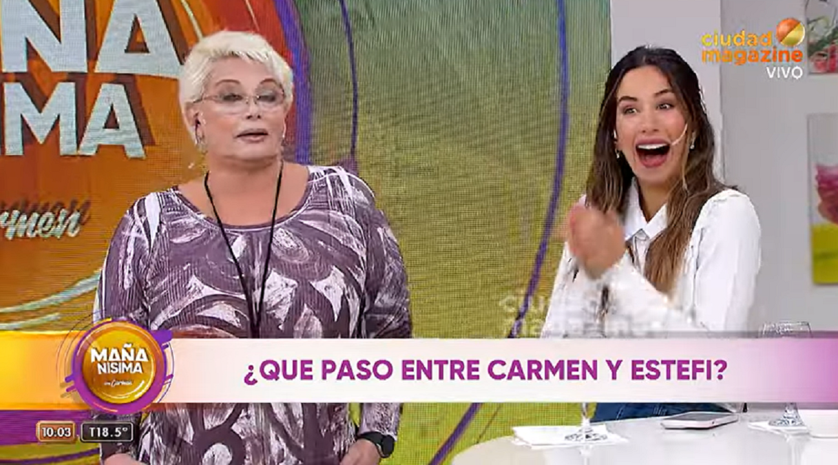 Carmen Barbieri cruzó en vivo a Estefi Berardi en Mañanísima. 