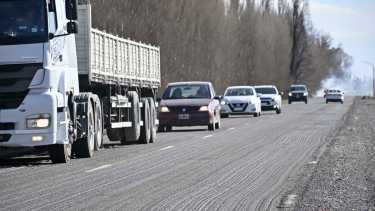 Así estaba la ruta luego de la suspensión de los trabajos. Foto: Florencia Salto.