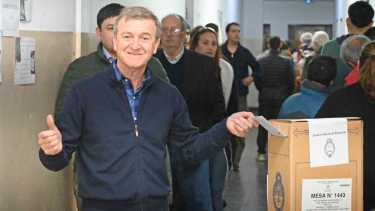 Tortoriello votando el domingo en Cipolletti.