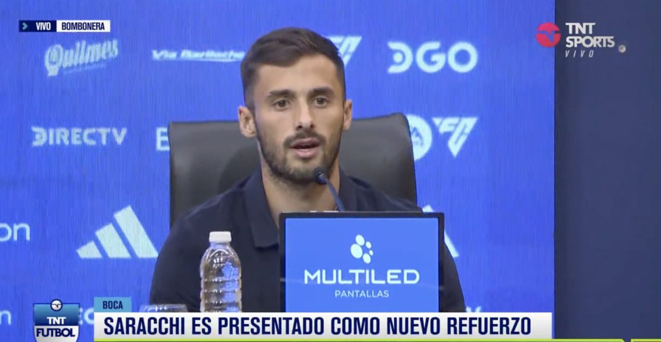Saracchi dio sus primeras palabras como jugador de Boca.